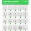 Schneider Electric SCHNEIDERE Vienpolis jungiklis Schneider Sedna Design SDD112101 smėlio spalvos dizainas ir elementai