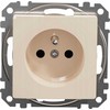 Schneider Electric SCHNEIDERE Vienvietis lizdas su įžeminimu Schneider Sedna Design SDD112011 su smėlio spalvos langinėmis Design & Elements