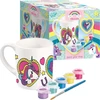 Scholastic Us Totum UNICORN PUODYLIS UNICORN keraminis puodelis, skirtas dažyti Unicorn dažais