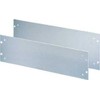 SCHROFF SCHROFF 19 priekinis skydelis su rankenos skylutėmis, 2 HU, 3 mm, Al, anoduotas, neapdoroti kraštai