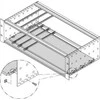 SCHROFF SCHROFF Montavimo plokštė 19 spintelei ir modulinei spintelei, 84 AG, lentynos ilgis 280 mm