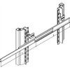 SCHROFF SCHROFF Montavimo komplektas teleskopiniam kreiptuvui, universalus 1 arba 2 U, Eurorack
