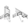 SCHROFF SCHROFF Eurorack C-Rail tvirtinimo kronšteinas spintelių stulpams arba gylio sijoms