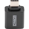 Adapteris USB Schwaiger CAU310 USB-A - USB-C Juodas (CAU310 533)