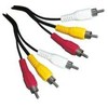 Schwaiger CIK5015 533 kompozicinė jungtis 1,5 m 3 x RCA juoda