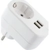 Schwaiger USB Ladeadapter 230V su Steckdose baltas
