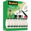 Scotch Magic, 33 m, Permatomas, Akrilas, Plastikas, Matinis, 2,54 cm, 19 mm