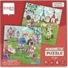 Scratch Magnetinė dėlionė 20x2 + knyga „Riteriai“
