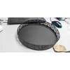 Style Dekoratyvinis padėklas, Boho stiliaus virtuvei, juodas, skersmuo 30 cm - Secret de Gourmet