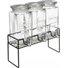 Secret De Gourmet MODERN beverage dispenser on stand, 3 x 1,5 L