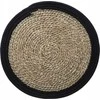 Secret De Gourmet Seagrass stalo ploviklis HAPPY, Ø 38 cm, su juodu apvadu