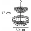 5five Simply Smart Fruit Plate FRISE Metal 2 Levels Juodas