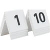 Securit Bordskilt nr 1-10 5x4x5 cm Akryl Hvid,10 stk/ps - (10 stk.)