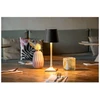Lampa stołowa Securit Securit® LED bordlampe ROMA, ledningsfri og genopladelig, gylden/sort