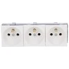 Securitynet Triguba modulinė rozetė be spynos, balta, WP45X4578