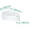 Aukštinamoji unitazo sedynė Ridder Sam A0071001, 40 cm