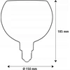 Segula SEGULA LED Floating Globe 150 skaidrus E27 300Lm 2200K