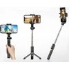 Telefono Objektyvas - Apexel APL-D6 3-in-1 Trikojis Gimbal Selfie Laikiklis