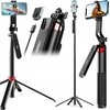Kijek Selfie Stick Statyw Na Telefonas Išmanusis telefonas 180cm Pilot Bluetooth Ulanzi / Ma09