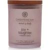 Chesapeake Bay Candle maža žvakė – Joy &amp; Laughter (Cranberry Dahlia)