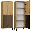 Top E Shop KAMARO 2DK SLIM/GL ĄŽUOLO ARTISAN vitrina