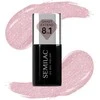 SEMILAC Smart Extend hibridinis lakas blizgučiais, „Dirty Nude Rose“ nr. 805 7 ml
