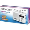 Sencor SRD 215 W Kišeninis imtuvas, Baltos spalvos