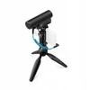 „Sennheiser MKE 400 Mobile Kit“ – kondensatorinis superkardioidinis mikrofonas su žemo dažnio filtru ir „Manfrotto“ trikoju