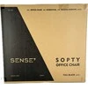SENSE7 biuro kėdė, minkšta, juoda