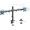 SENSE7 Stalinis laikiklis 2 monitoriams 17"-32" DVIGUBAS PLAUKIOJANTIS
