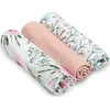 Rankšluostis Muslino vystyklai Sensillo 70x80, ROSE, 3vnt