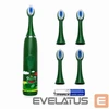 Šepetėlis iLike Do zębów Kids Sonic Elektrinis dantų šepetėlis Atsparus vandeniui 5 Heads (1+4 Replacement Heads) Baterija Powered Soft Bristles Žalias (ILIKW1ET5G)
