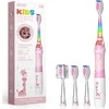 Šepetėlis SEAGO ultragarsinis dantų šepetėlis vaikams, rožinis, 1xAAA 1.5V (nepridedamas), 3 galvutės, SG-977 Rožinė