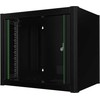Serverio korpusas Lanview Lanview RWM09U45BL Rack 9U sieninė spintelė, juoda