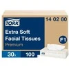 Vienkartinės nosinaitės TORK PREMIUM, 2 sl., 100 vnt.