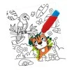 Ses Creative SES akvarelės spalvinimo knygelė su teptuku 02341 23416