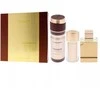 Al Haramain Amber Oud Gold Edition parfuminio vandens purškimo rinkinys 75ml + parfuminio vandens purškiklis 30ml + purškiamas dezodorantas 200ml