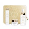 Set Christian Dior: Prestige Light-In-Baltas Illuminating Serum For Face, 30 ml + Prestige Light-In-Baltas Illuminating Kreminis For Face, 30 ml + Prestige L’Oleo-Essence Lumiere Brightening Peeling Lotion, 15 ml