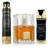 Lattafa Khamrah EDP rinkinys unisex (EDP 100 ml + Dezodorantas 200 ml + Air Freshener 300 ml)