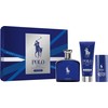Set Ralph Lauren: Polo Mėlyna Eau De Parfum For Men, 125 ml + Polo Mėlyna Dušo želė Skin All Skin Types, 75 ml + Polo Mėlyna Anti-Perspirant Dezodorantas Stick For Men, 75 g