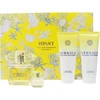 Versace Geltona Diamond rinkinys moterims (EDT, 90 ml + dušo želė, 100 ml + kūno losjonas, 100 ml + kosmetinė)