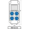 Orno Rozdzielnica 4x250V paskirstymo skydas, langas