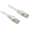 „Sharkoon“ RJ45 Cat.6 SFTP jungiamasis kabelis (baltas, 1 metras)