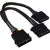 Sharkoon Sata Y Stromaadapter 4P Molex 0,15m bk - Skaitmeninis - Srovės / maitinimo šaltinis