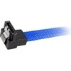 Sharkoon Sata III Kabelis 90° sleeve (blau, 45 cm)