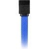 Sharkoon Sata III Kabelis 90° sleeve (blau, 45 cm)