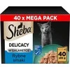 Katės maistas - SHEBA delikatesas žuvies skonių želėje (Sheba, 40x85g, begrūdis)