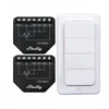 2 žaliuzių/užuolaidų WiFi valdiklių rinkinys „Shelly Shutter“ + BLU RC mygtukas 4