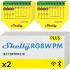 SHELLY Plus RGBW PM Wi-Fi/Bluetooth LED Strip Controller 2-pack