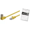 Shiverpeaks Patchcord cat6 S/FTP PIMF kątowy-prosty geltona 25cm (BS08-64002)